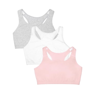 Soutien-gorge de sport en coton, style débardeur dos nageur, Fruit of the Loom pour femmes, paq. de 3