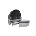 thumbnail image 1 of SOGNO Deluxe All-Weather Wicker Patio Daybed Set 62"W, 1 of 6