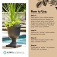 thumbnail image 3 of Tierra Verde Self-Watering Indoor Outdoor Urn Planter, Crescendo, 19"W x 23"H, 3 of 10