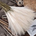 thumbnail image 4 of Artificial Fluffy Reed Grass Branches Home Decoration Housewarming Gifts  Light Yellow, 4 of 8