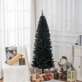 thumbnail image 2 of HOMCOM 6FT Artificial Christmas Tree with Automatic Open for Home Black, 2 of 10