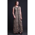 thumbnail image 3 of Bimba Floral Printed Front Slit Sleeveless Summer Spring Long Women BeachDress-Small, 3 of 5