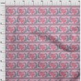 thumbnail image 3 of oneOone Cotton Flex Fabric Stripe|Leaves & Hen Block Print Sewing Fabric BTY 40 Inch Wide, 3 of 4
