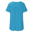 thumbnail image 3 of asjyhkr Plus Size T Shirts for Women Crew Neck Short Sleeve Loose Fitting Oversized Tees, 3 of 6