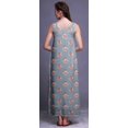 thumbnail image 4 of Bimba Robe de Nuit en Rayonne pour Femmes Maxi Imprimée Tenue de Sommeil Robe de Nuit-G, 4 of 5