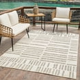 thumbnail image 2 of Rug Branch Maise Abstract Indoor Outdoor Area Rug, Cream Beige, Modern - Entryway, Hallway, Bathroom, and Kitchen, 2 of 9