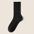 thumbnail image 2 of LckLvx Women's Solid Color Mid Calf Socks Colorful Soft Stretchy Crew Socks School Dress Uniform Socks, 2 of 3