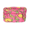 thumbnail image 2 of Eqb - Cosmetic Bag - 2 Comp Train Case Lemon, 2 of 5