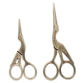thumbnail image 1 of LYUMO Stainless Steel Scissors,Retro Bronze Stainless Steel Carving Crane Shape Two Sizes Sewing Scissors, Sewing Scissors, 1 of 9