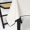 thumbnail image 4 of Thyme & Table Nappe rectangulaire 84 po, Pom Blanc, 4 of 5