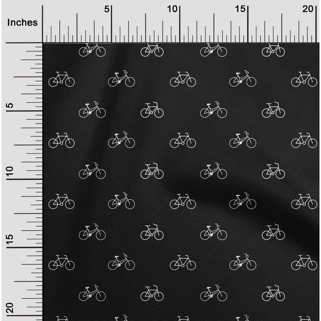 oneOone Viscose Chiffon Fabric Bicycle Transport Decor Fabric Printed BTY 42 Inch Wide
