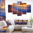 thumbnail image 1 of Belles Vagues sous Ciel Nuageux - Grande Impression sur Toile, 1 of 1