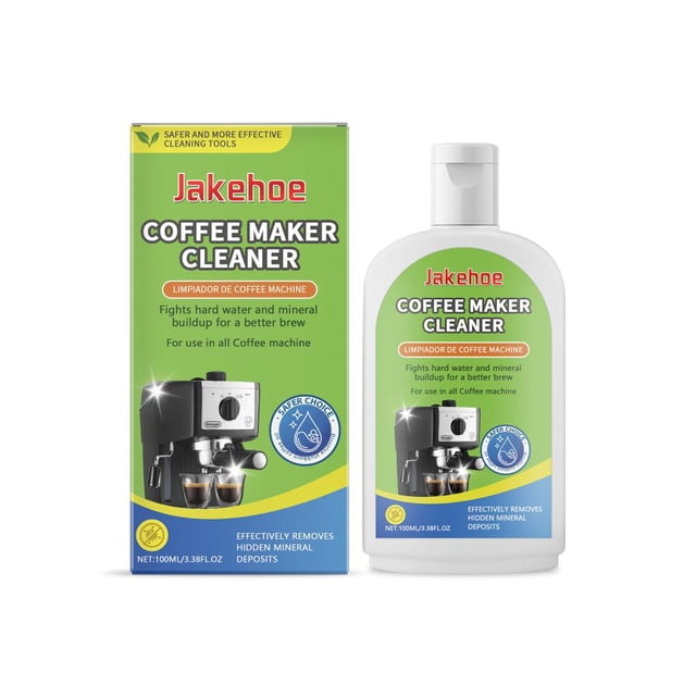 Détartrant pour Machine à Café 100 ml pour Huile et Résidus de Café - Nettoyant à Action Rapide Compatible avec Toutes les Cafetières