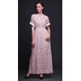 thumbnail image 3 of Bimba Robe Maxi à Imprimé Floral en Rayonne avec Fente Latérale, Taille Smockée, TTTG, 3 of 6