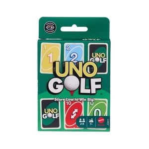 UNO Golf Jeu de cartes pour enfant, adulte & Soirées en famille, fêtes & Frais de voyage, y compris 112 Cartes