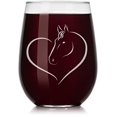 thumbnail image 2 of Or Something Verre à Vin Cœur Cheval (Sans Pieds, 17oz), 2 of 3