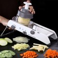 thumbnail image 2 of Coupe-légumes Manuel Multifonctionnel en Acier Inoxydable Râpe de Cuisine Outils Accessoires de Coupe, 2 of 13