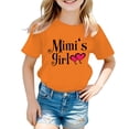 thumbnail image 1 of PMVFHDE Hauts Décontractés pour Fille Robe T-Shirt pour Filles T-Shirts Chemises pour Fille Grande Taille T-Shirts Mignons pour Fille T-Shirt Graphique Mignon pour Fille Col Rond Manches Courtes T-Shirt d'Été Décontracté Orange, 11-12 Ans, 1 of 5