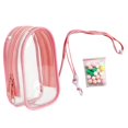 thumbnail image 1 of Xuanheng Clear Figure Display Bag Doll Display Bag for Collectors Action Figures Doll Pink and Rope Ball, 1 of 8