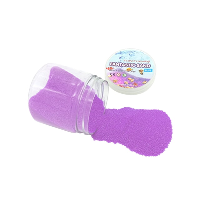 Purple Magic Sand Play Set For Kids Diy Wet Sensory Toys Non Toxic Moldable Space Sand Educational Activity Water Safe Creative Fun Size 2.36 Inches
