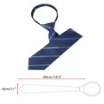 thumbnail image 2 of EIGTHTAIL Cravate pour Hommes Fermeture Éclair Cravate Réglable pour Décontracté Formel Bleu Marine -5, 2 of 4