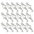 thumbnail image 1 of 100pcs Alloy Key Shape Pendants Charms Jewelry Making Accessory for Bracelet Necklace (Antique Silver), 1 of 8