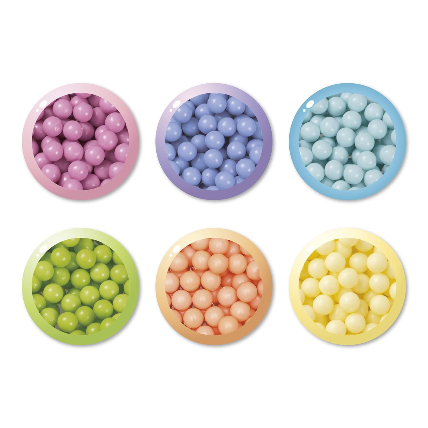 Aquabeads Pastel Solid Bead Pack, Kit de recharge de perles Arts & Crafts pour enfants - plus de 800 perles solides en 6 couleurs pastel