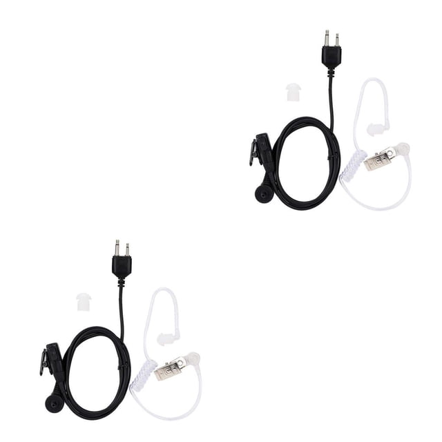 ZLight Écouteur de Réception Radio Bidirectionnelle Externe Casque Audio Portable Haut-Parleur Écouteurs Oreillette Portable Professionnel 1 2Ensemble