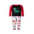 thumbnail image 2 of Family Christmas Elk Pattern Round Neck Long Sleeves Pajamas Trousers, 2 of 6