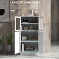 thumbnail image 4 of HOMCOM Armoire de Rangement de Cuisine avec Étagères à 4 Niveaux, Tablettes Ajustables, 4 of 10