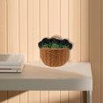 thumbnail image 3 of Miangastore Plastic Woven Container Desk Sundries Organizer Plastic Bread Basket Desktop Food Basket, 3 of 9