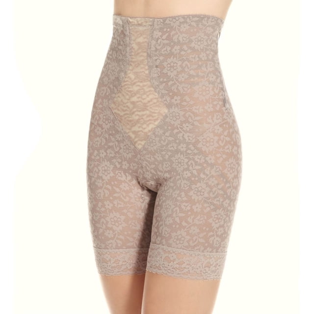 Women's Rago 6207 Lacette Extra Firm No Roll High Waist Leg Shaper (Mocha 4X)
