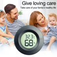 thumbnail image 4 of LCD Digital Thermometer Hygrometer Indoor Room Electronic Temperature Humidity Station Weather for Home Gauge Meter mason reptile wall embedded Gauge Mini outside and Outdoor For moistu, 4 of 8