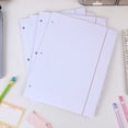 thumbnail image 4 of LAILLSH 2026 New Arrival Notebook A5 200 Sheets Colored Loose Paper 8" X 11" College Ruled Lined 3 Hole Punched Notebook Filler Paper For 3 Ring School (Aesthetic Color), 4 of 5