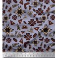 thumbnail image 1 of Soimoi Poly Georgette Fabric Flower Artistic Printed Craft Fabric by The Yard 42 Inch Wide, 1 of 3