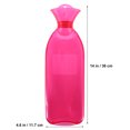 thumbnail image 3 of Bouillotte en Thermoplastique PVC Sac de Bouillotte Transparent Thérapie Chaleur Froid Sac d'Eau Chaude (Transparent-Rose), 3 of 6