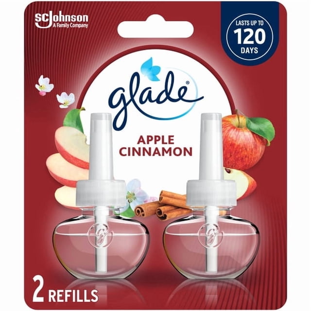 Glade PlugIns® Scented Oil Air Freshener 2 Refills, Apple Cinnamon