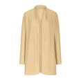 thumbnail image 4 of RXIRUCGD Blouse Cardigan Décontractée à Manches Longues Unie pour Femme, Jaune, Taille : S, 4 of 6