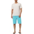 thumbnail image 2 of INSPIRE CHIC Men's Solid Board Shorts Quick Dry Swim Trunks with Elastic Waist & Drawstring 34 Light Blue, 2 of 7