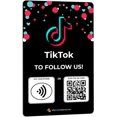 thumbnail image 1 of Custom Reusable Tag-Tap/QR TikTok Review Card -1 Pack Instant TikTok Reviews Card - QR Code and NFC Cards for Business, TikTok Review Tap Card, 1 of 5