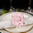 thumbnail image 1 of PEONAVET Fermoir de Serviette de Style Occidental Simulé Décoration de Bureau Anneau de Serviette Rose, 1 of 6