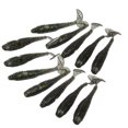 thumbnail image 4 of 12pcs 70mm / 2.9g T Queue Appât Mou PVC Paddle Queue Artificiel Doux vers Appât Pêche LureFlash Gris, 4 of 14