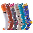 thumbnail image 1 of 6 Paires de Bas de Compression pour Femmes et Hommes, Bas pour la Course, le Cyclisme, l'Athlétisme (G/TG), 1 of 8