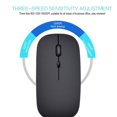 thumbnail image 2 of M80 2.4G Wireless Rechargeable Charging Mouse Ultra-Thin Silent Office Notebook Opto-electronic Mouse Silver, 2 of 5
