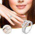 thumbnail image 1 of TIMIFIS Silver Rings Ladies Fashion Diamond Jewelry Jewelry Valentine'S Day Gift, 1 of 6