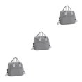 thumbnail image 2 of Transemion Sacs Réfrigérants à la Mode Restent Tendance Tout en Gardant les Aliments Frais et Rafraîchissants Polyester Portable avec Sangle de Devrait Gris Ensemble de 3, 2 of 6