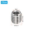 thumbnail image 2 of Unique Bargains Adaptateurs Filetage Manchon Réducteur Écrou M10x1.5 Mâle à M6x1.0 Femelle pour Réparer Insert Écrou Vis Réducteur 10mm 10 Pcs, 2 of 5