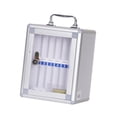 thumbnail image 1 of MERIGLARE Phone Storage Cabinet Aluminum Alloy Transparent Door Dormitory Phone Locker 12 Slots, 1 of 9