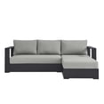 thumbnail image 4 of Modway Tahoe Sectionnel de Mobilier de Patio Extérieur 2 Pcs, Gris, 4 of 8
