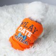 thumbnail image 1 of CBFFDC Letter Print Pet Clothes Adorable Letter Print Pet T shirts Threaded Neckline Two Legged Design Soft Comfortable Summer Puppy Clothes, 1 of 6